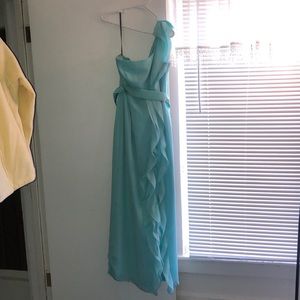 Vera wang bridesmaid dress color spa